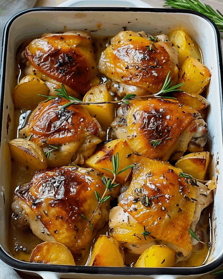 Oven-Baked Chicken Thighs with Potatoes