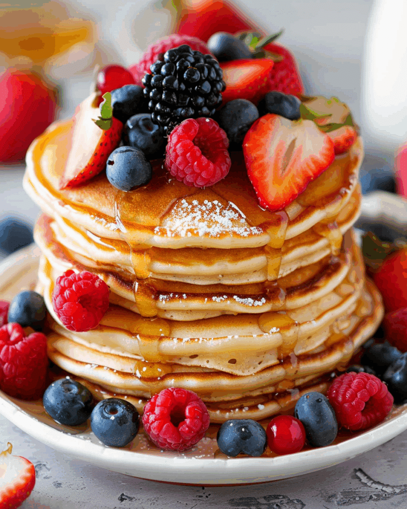 Pancakes with Fresh Fruit