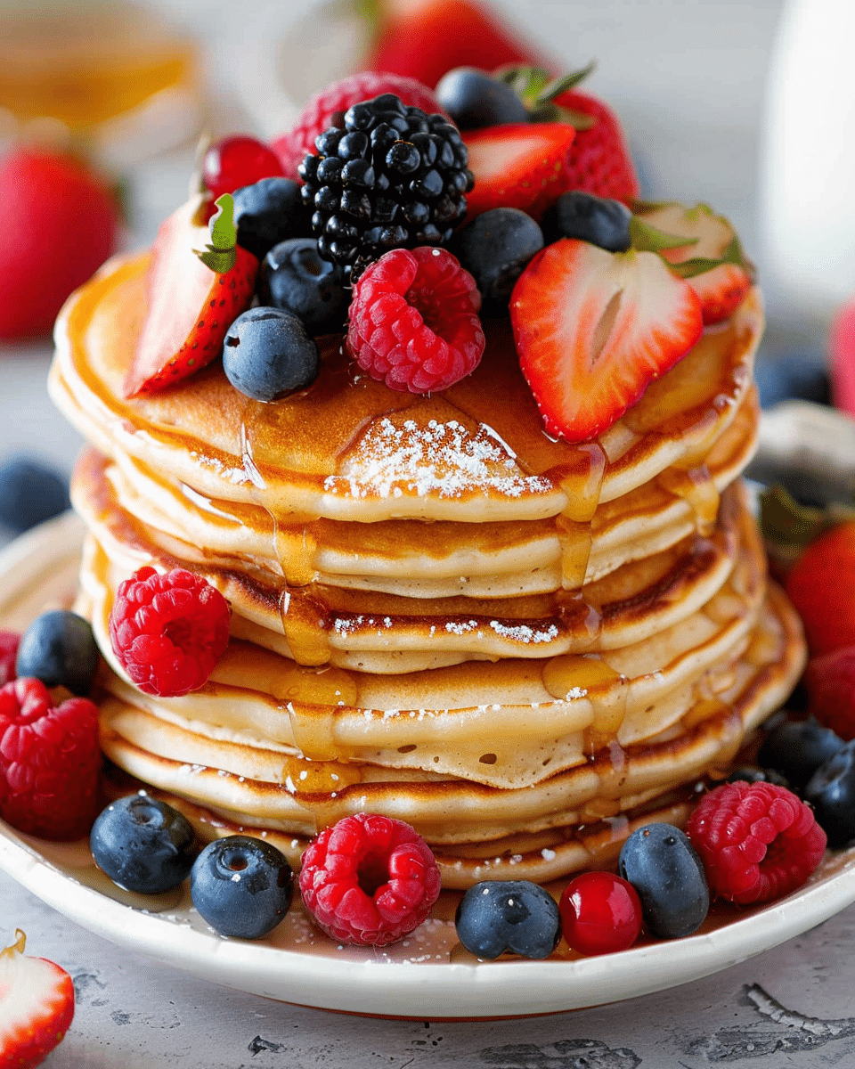 Pancakes with Fresh Fruit