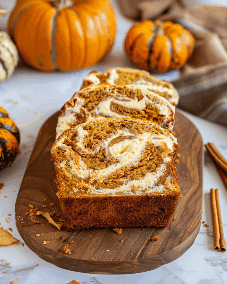 Pumpkin Cream Bread with Cream Cheese
