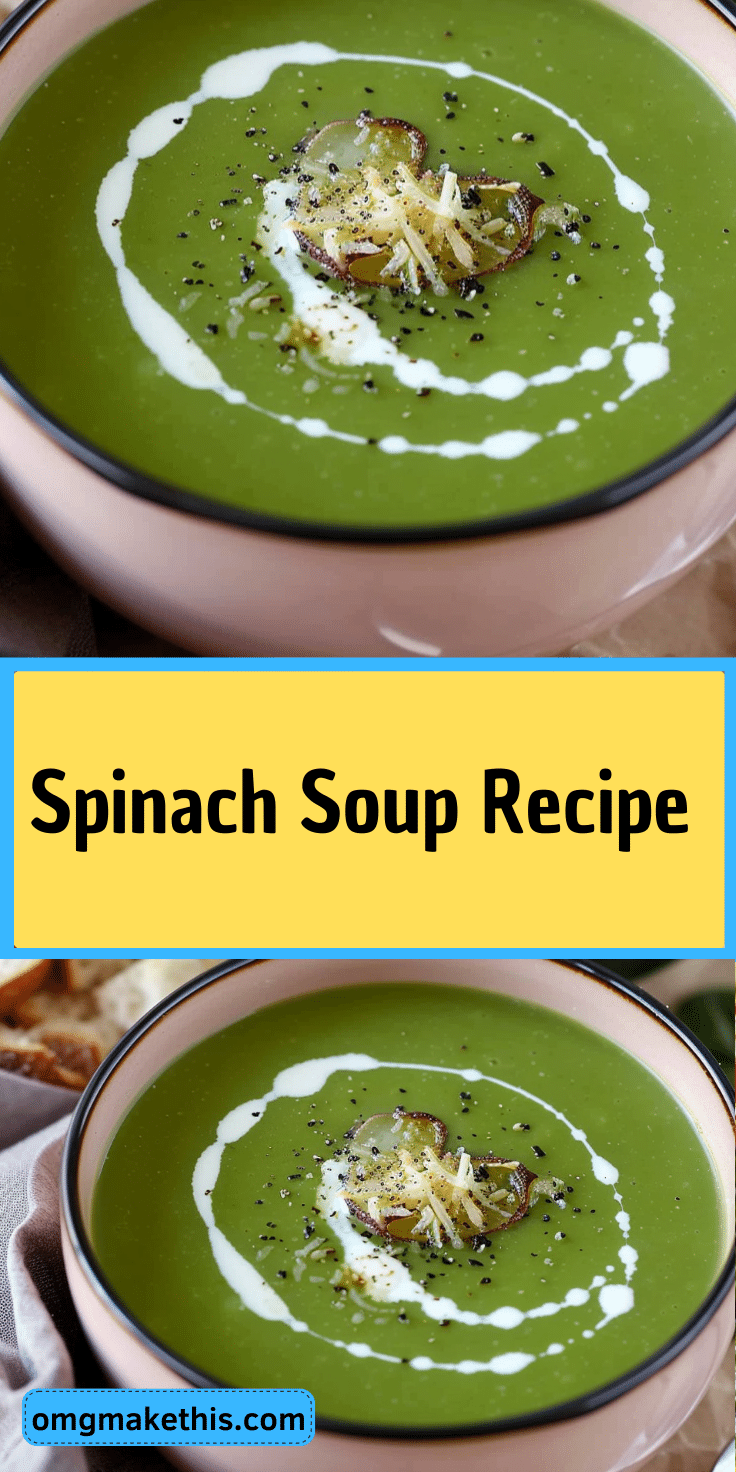 Spinach Soup Recipe | Omg Make This