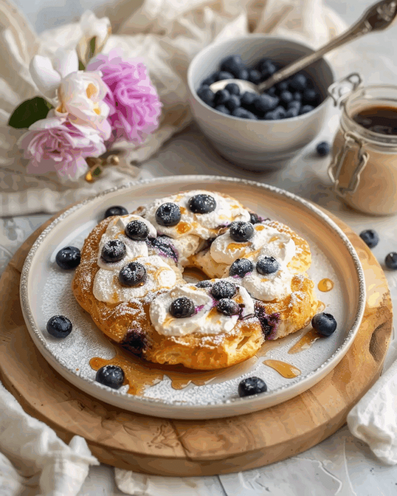 Cottage Cheese Blueberry Cloud Bread