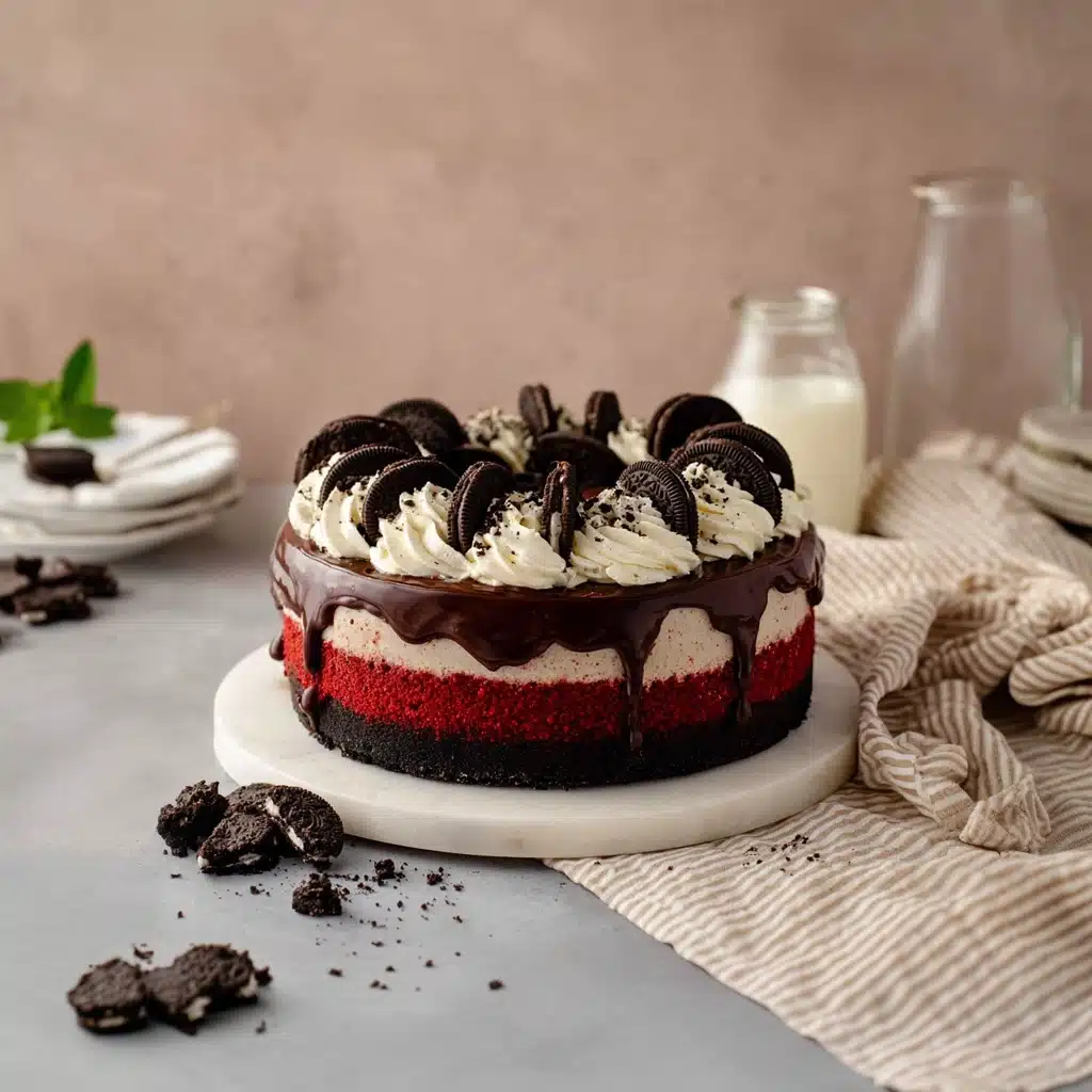 Red Velvet Oreo Cheesecake Recipe - Recipe Image