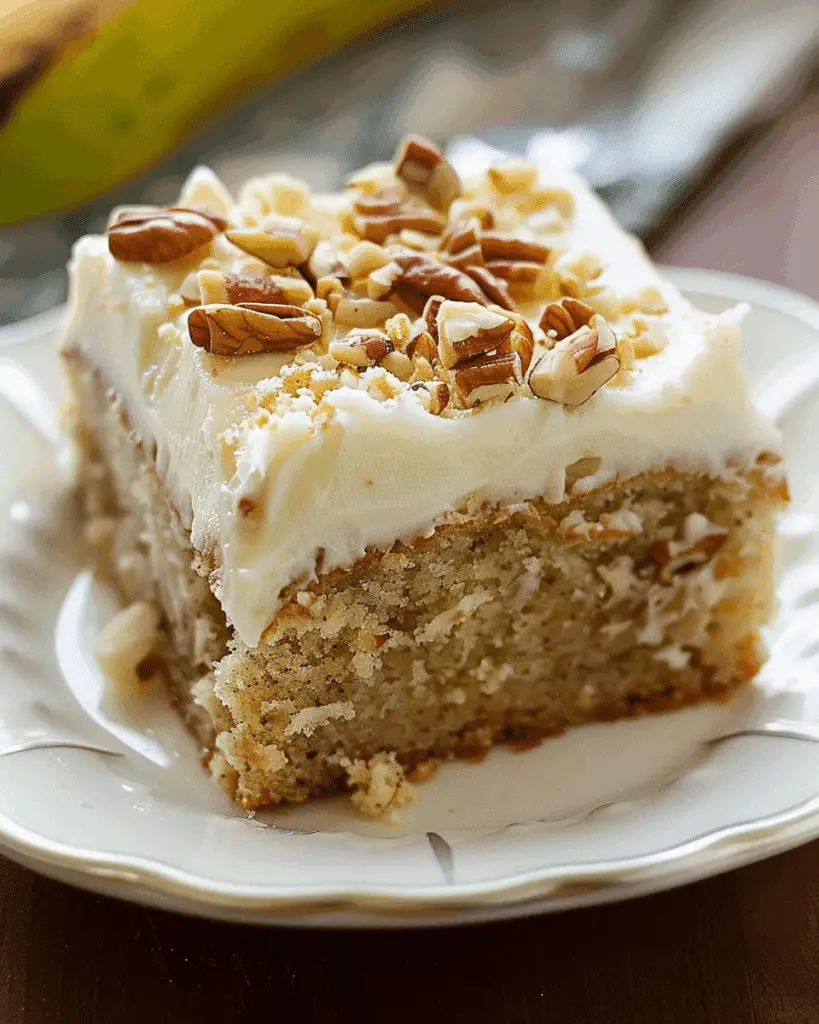 Banana Cake with Cream Cheese Frosting
