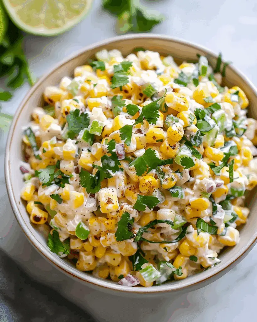 Delicious Street Corn Salad with Greek Yogurt