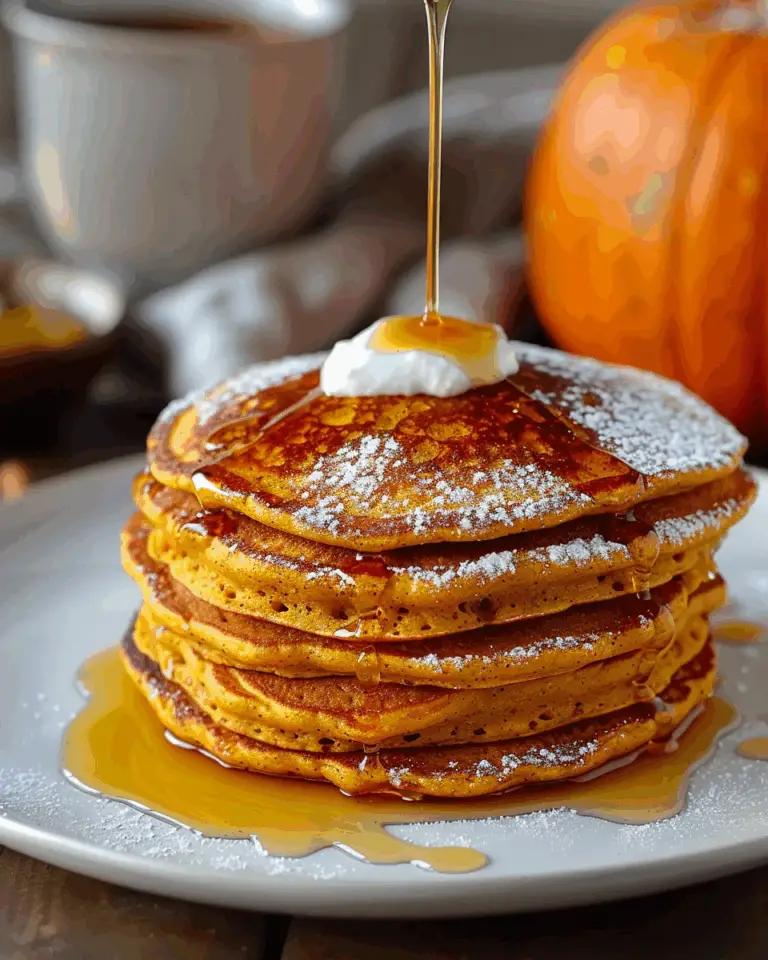 Fluffy Spiced Pumpkin Pancakes