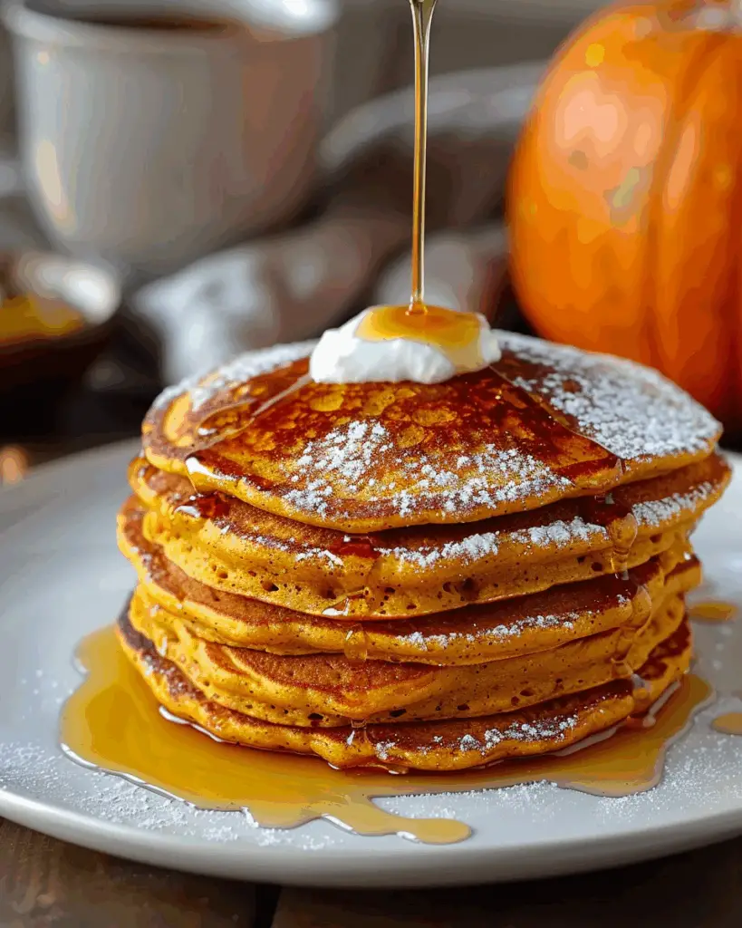 Fluffy Spiced Pumpkin Pancakes
