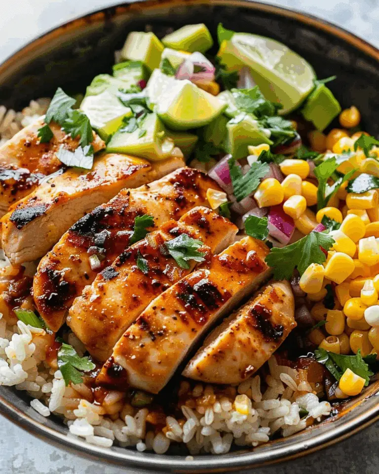 Honey Chipotle Chicken Bowls with Corn Salsa