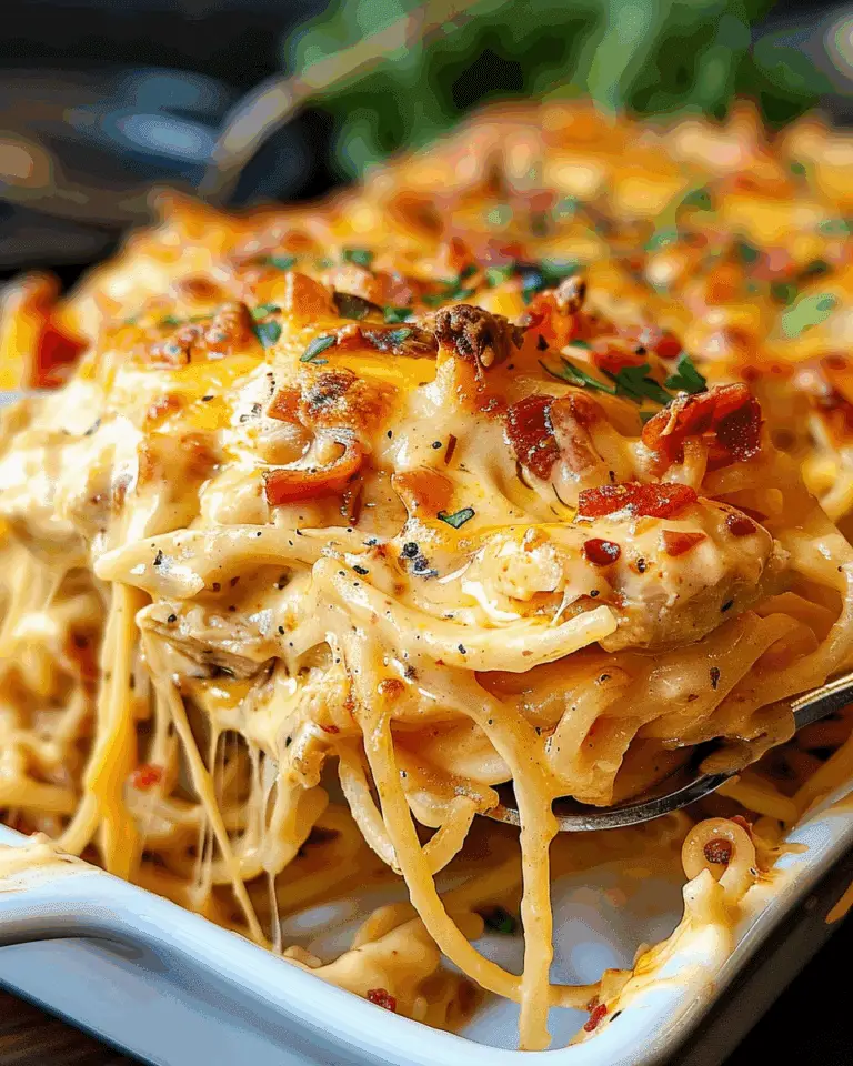 Spicy Southern Cheesy Chicken Spaghetti Casserole