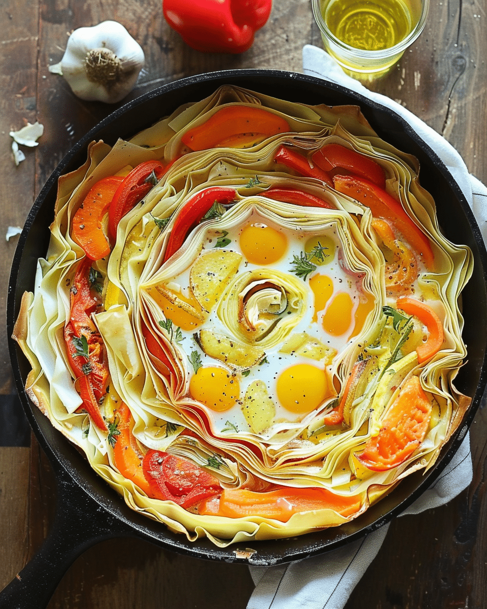 Breakfast Veggie Crinkle Cake