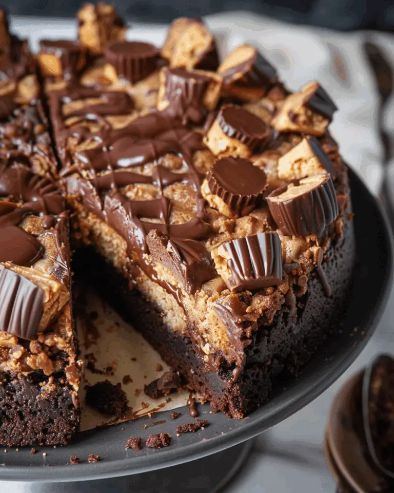 Peanut Butter Cup Dump Cake Delight