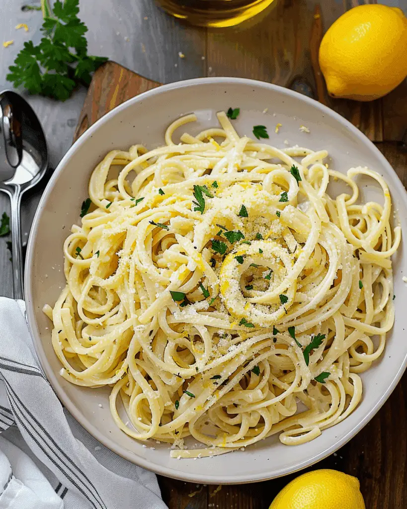 Creamy Lemon Garlic Pasta