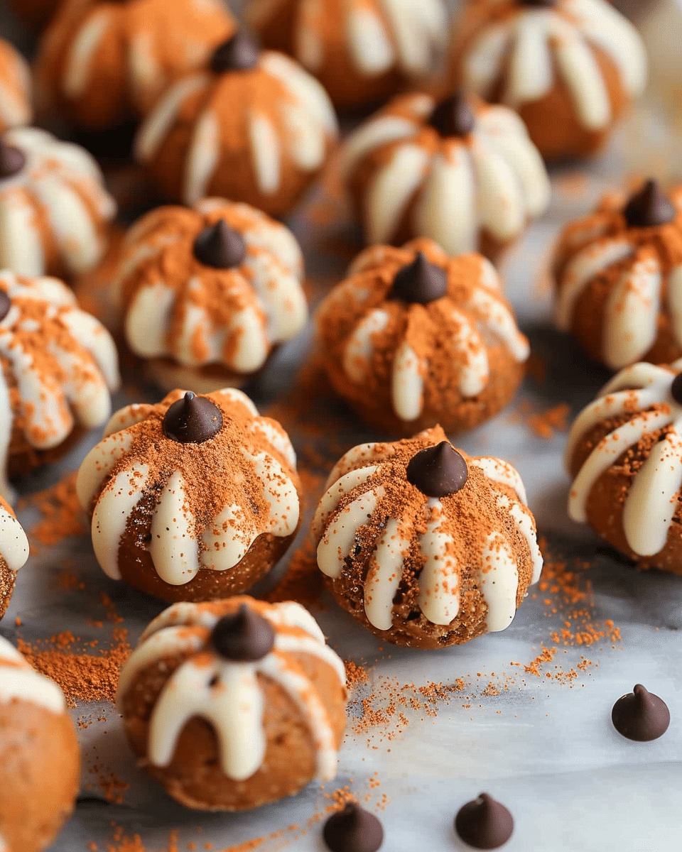 Healthy Pumpkin Cheesecake Truffles
