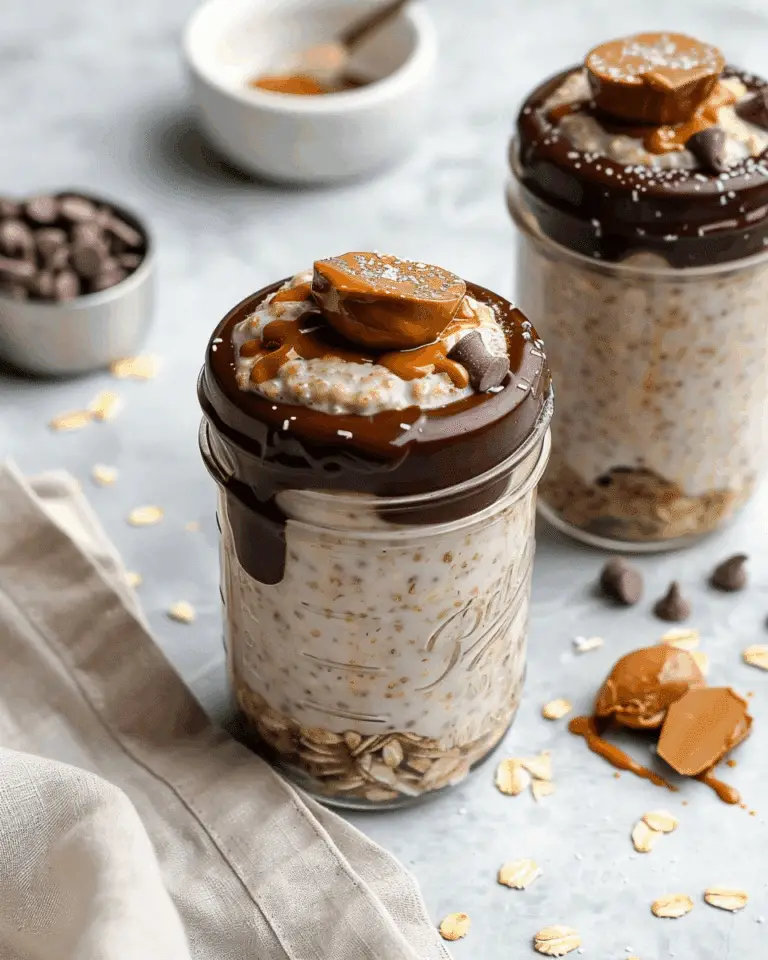 Peanut Butter Cup Overnight Oats