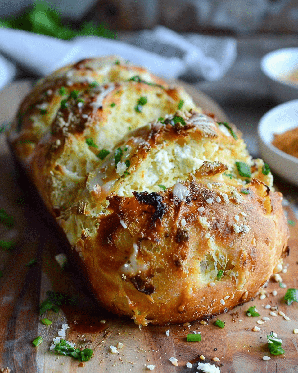 Korean Cream Cheese Garlic Bread
