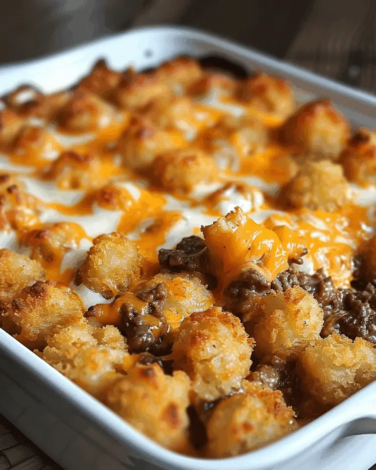 Tater Tot Casserole with Ground Beef