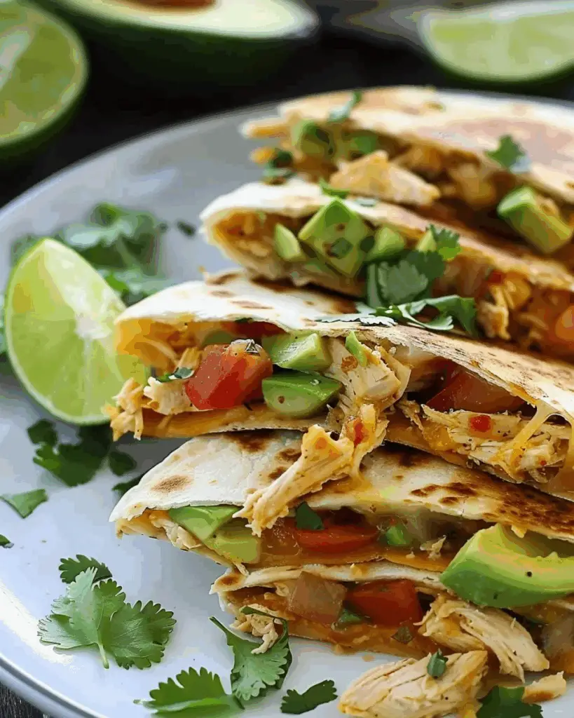 Chicken Avocado Quesadillas
