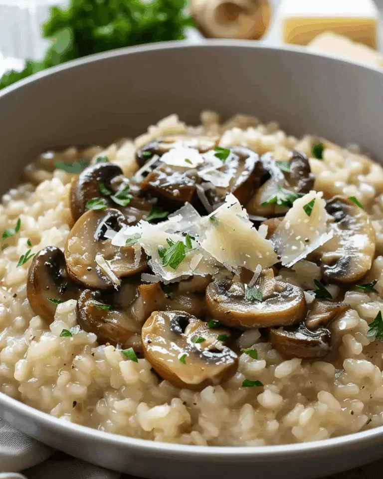 Mushroom Risotto with Parmesan