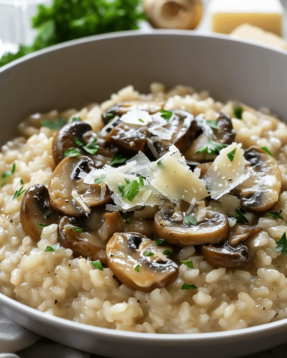 Mushroom Risotto with Parmesan