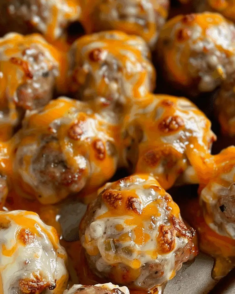 Cheesy Rotel Sausage Balls