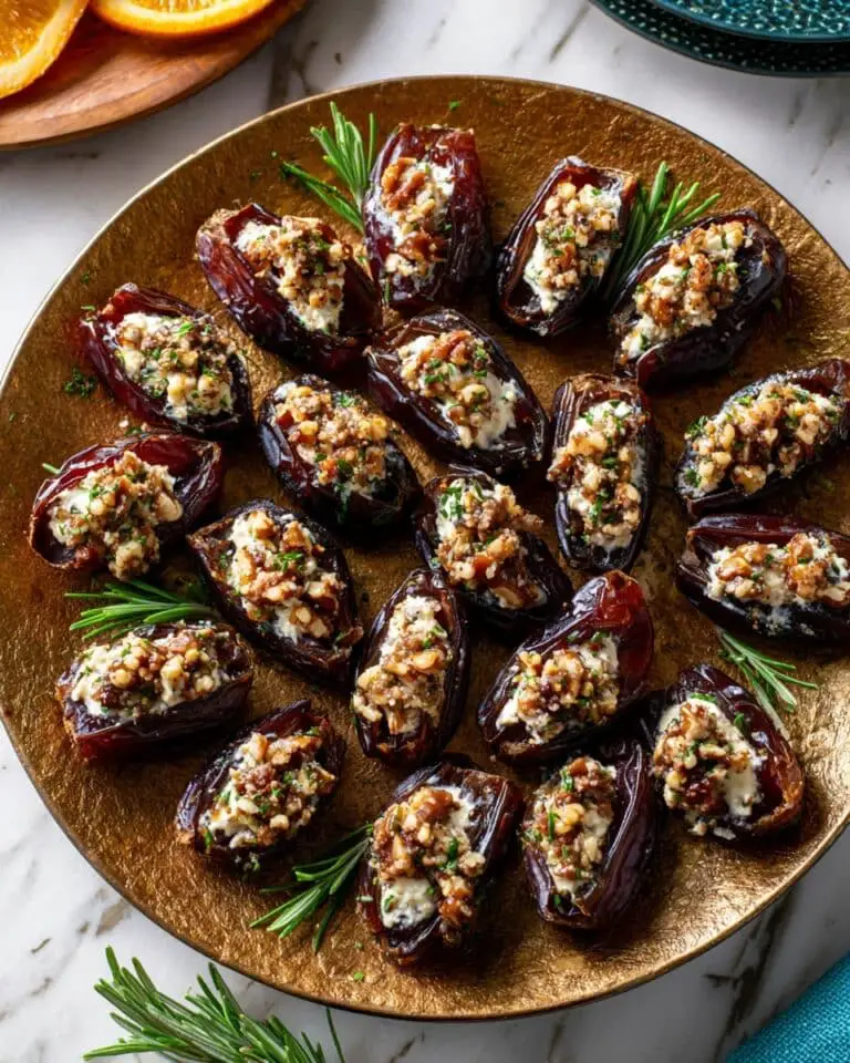 Roasted Stuffed Dates with Goat Cheese, Walnuts, and Orange Zest Recipe
