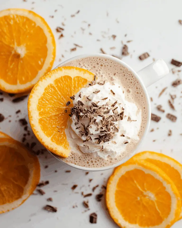 White Chocolate Orange Almond Hot Chocolate Recipe