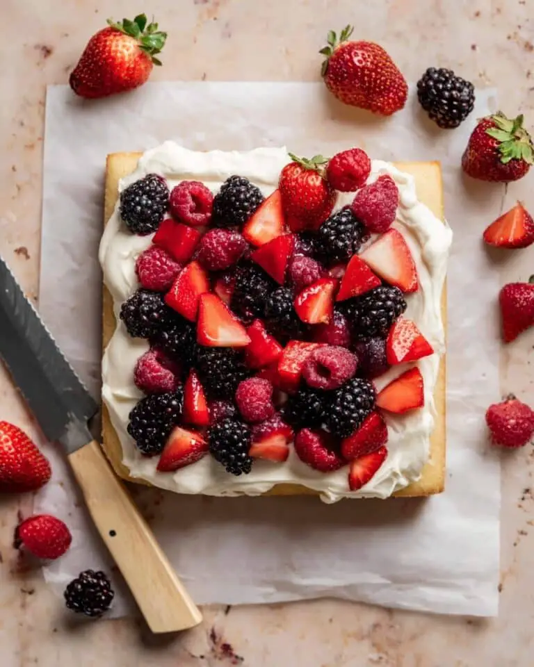 Lemon Berry Mascarpone Cake Recipe