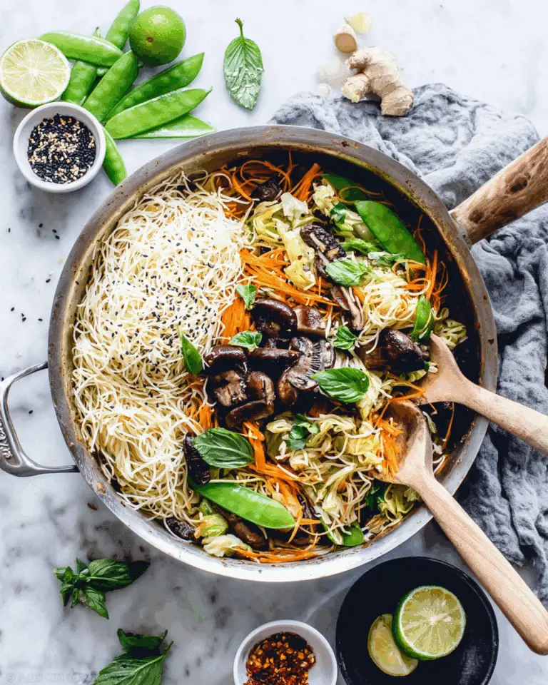 Thai Ginger and Garlic Noodle Bowl Recipe