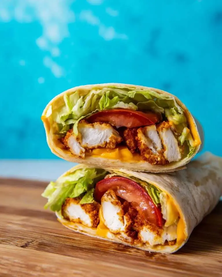 Healthy Crispy Chicken Wrap Recipe