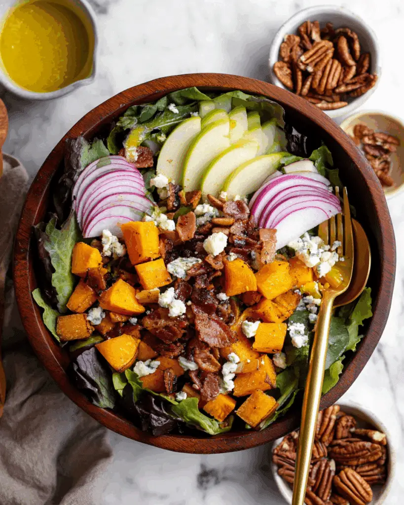Fall Harvest Salad with Maple Mustard Vinaigrette Recipe