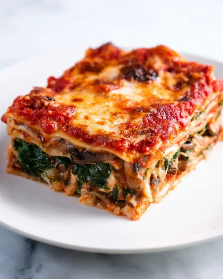 Spinach Mushroom Lasagna Recipe