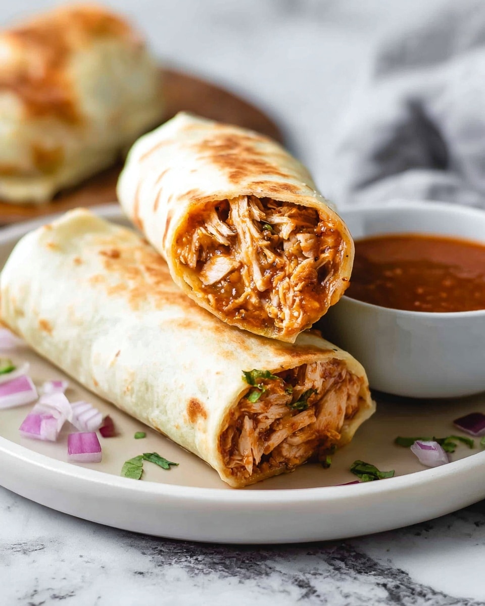 Crispy BBQ Chicken Wraps Recipe