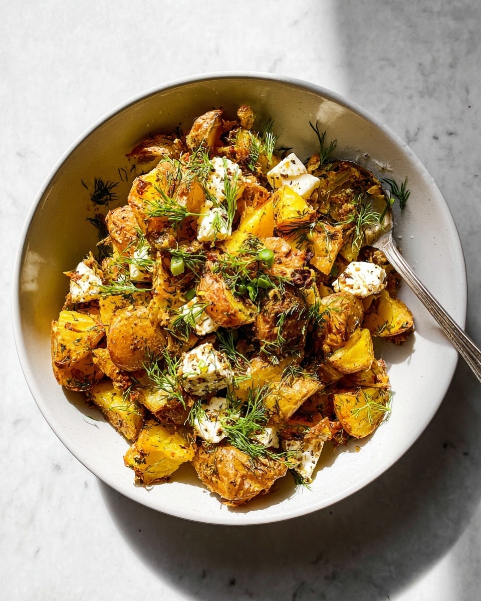 Crispy Lemon-Feta Roasted Potatoes Recipe