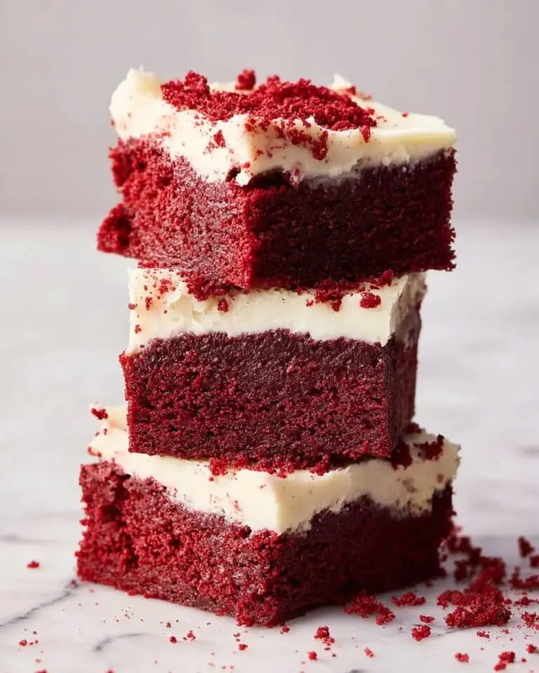 Red Velvet Brownies with Cream Cheese Frosting Recipe